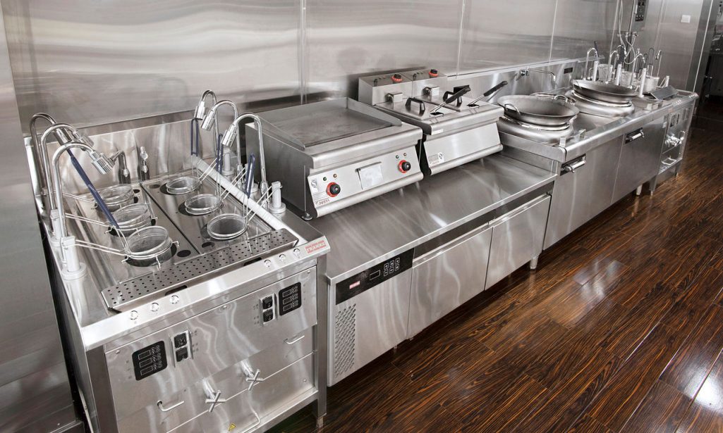 noodle cooker shown in line of equipment