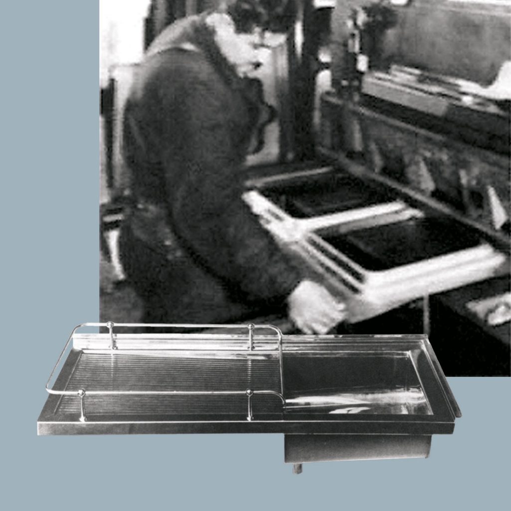 Franke’s first stainless steel sink 1934