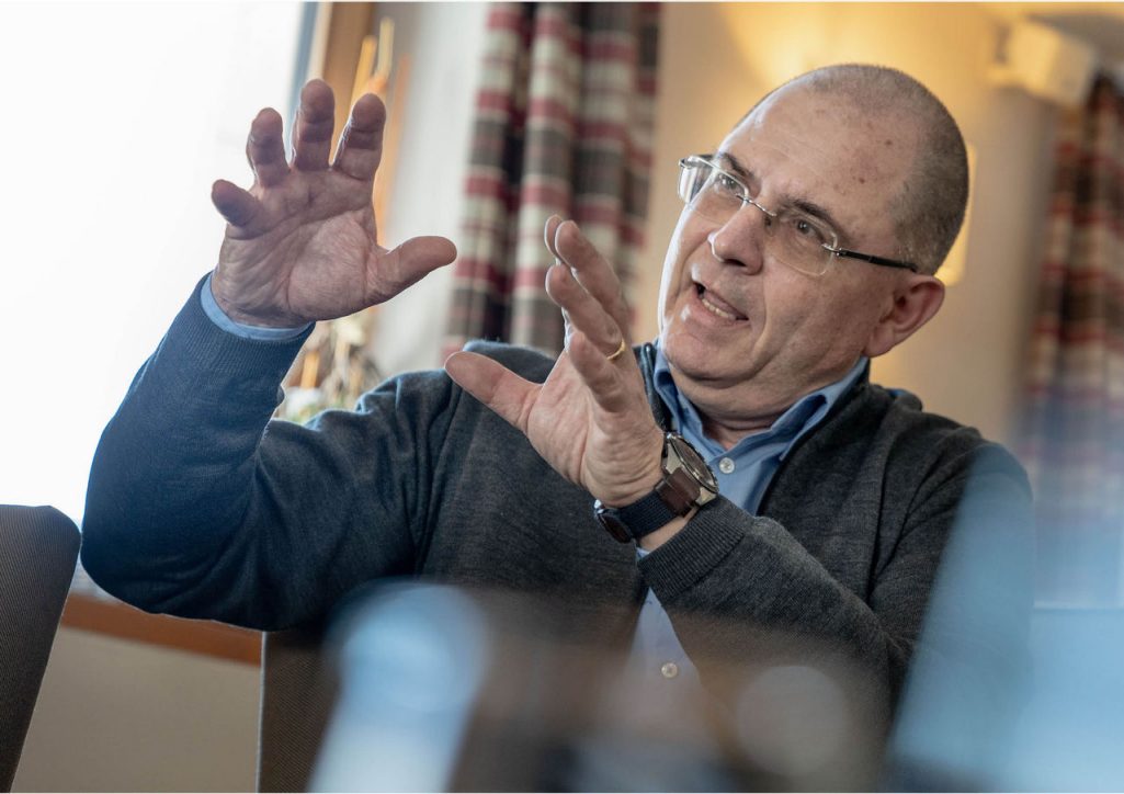 Franke Coffee Systems man talking