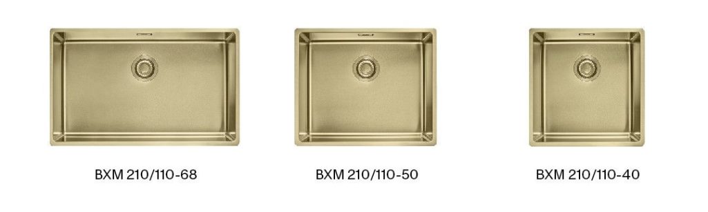 Franke Masterpiece BXM Bowls: BXM 210/110-68, BXM 210/110-50, BXM 210/110-40