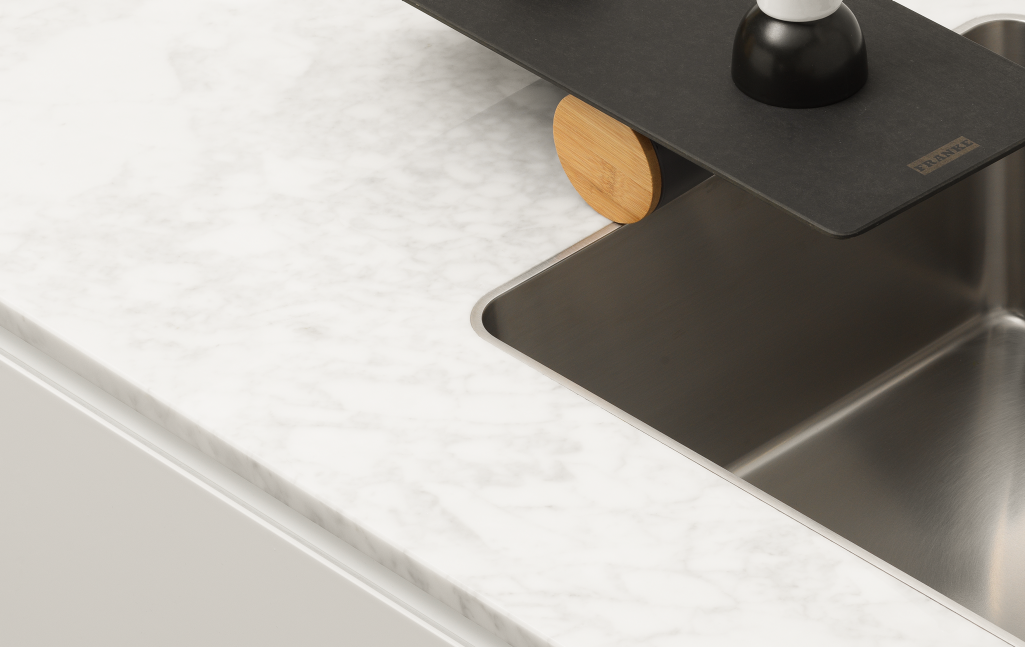 Mythos Bowl Kitchen sink 6 mm rim on worktop