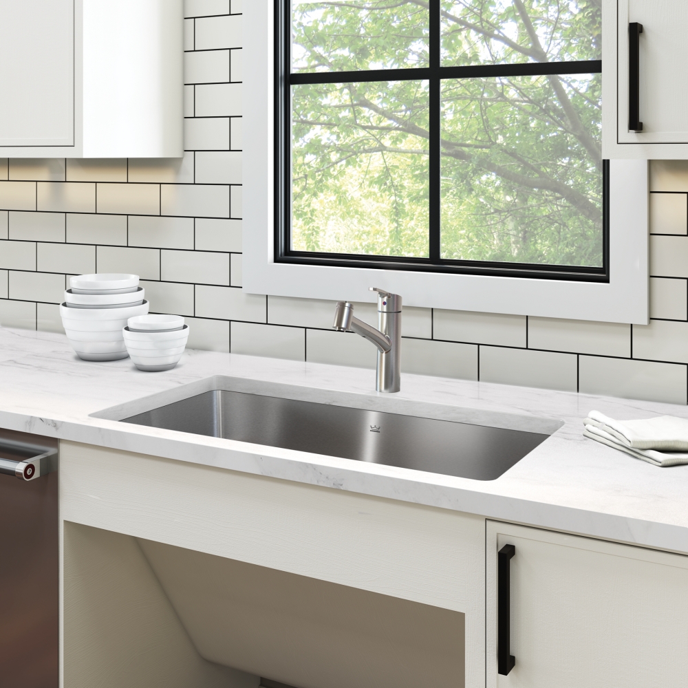 Sink below RF 3枚セット KINDRED Brookmore ADA Sink - BSL2233-ADA-1N Stainless steel