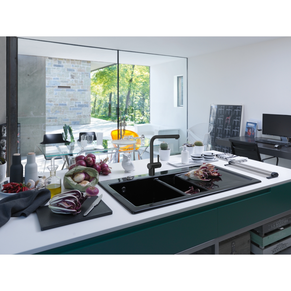 Miscelatore cucina ATLAS NEO SENSOR DOCCIA INDUSTRIAL BK - Acciaio