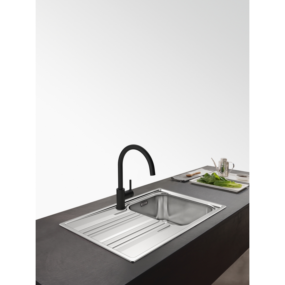 Grifo Lina XL J Swivel Negro Mate - Metálico - Grifo de Cocina Franke