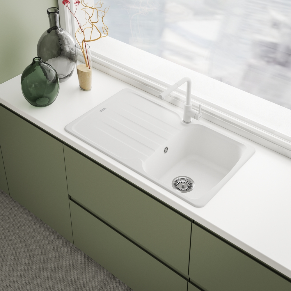 Tap Lina L Pull Out Nozzle HP PolarWhite