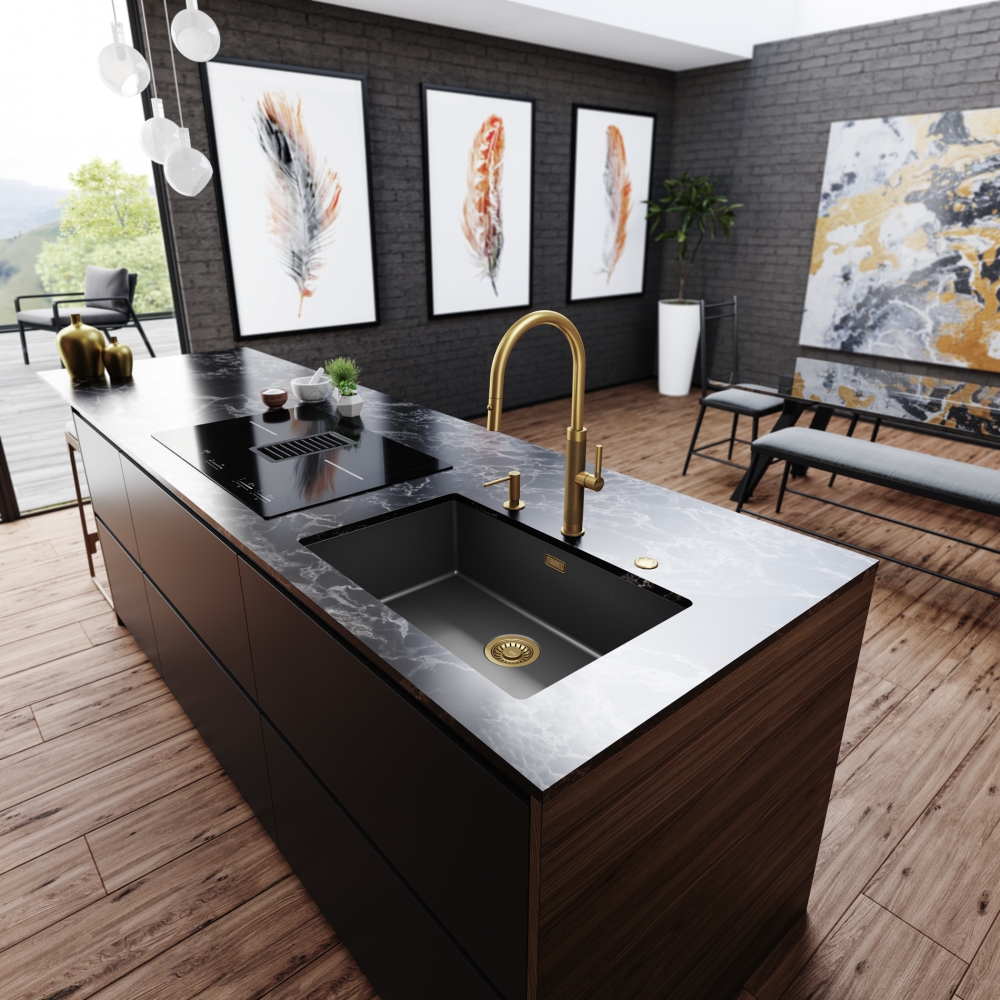 Franke Grifo Del Fregadero De La Cocina Oro Y Grifo