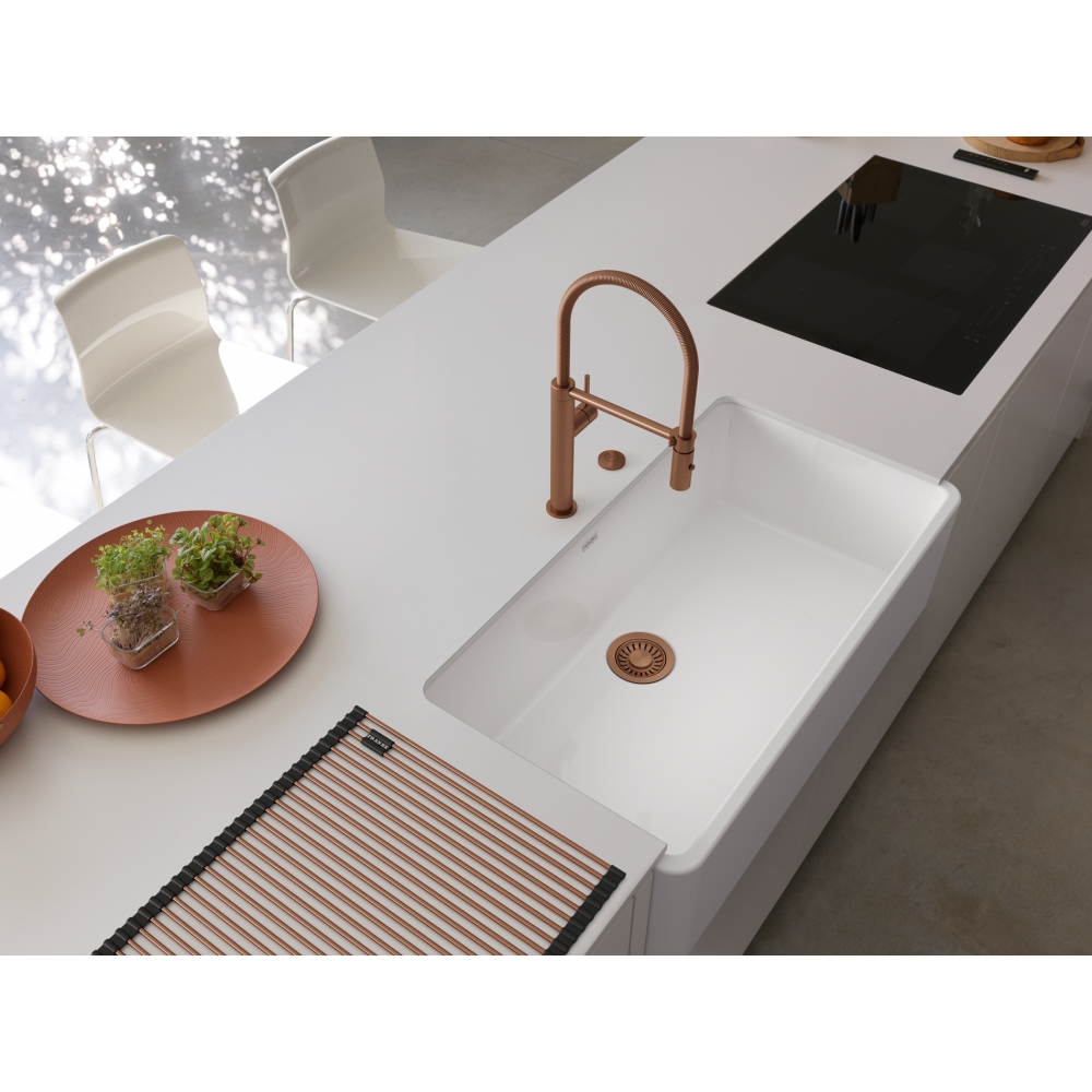 FRANKE Ceranova Apron Front Sink - CRK71036-GWH Ceramic Kitchen Sink