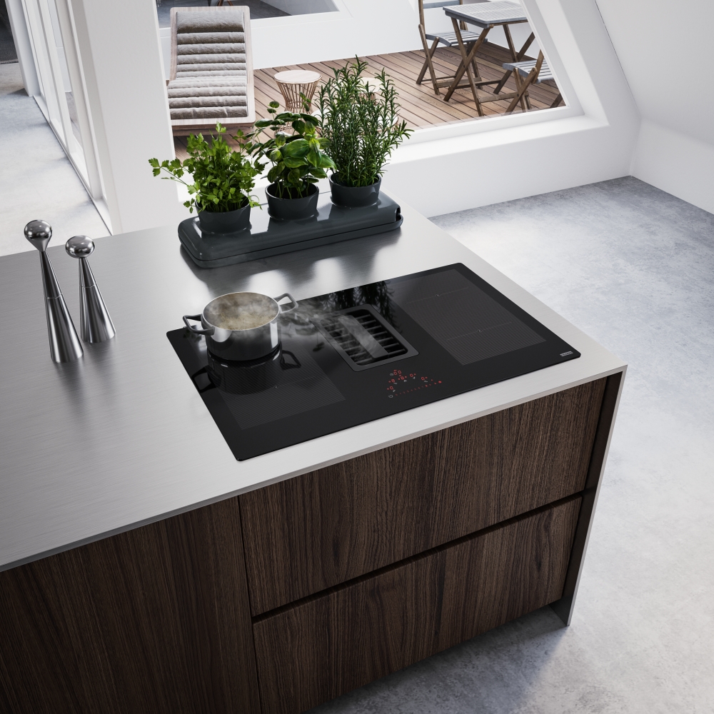 釜　BK Franke Maris 2gether FMA 839 HI | Płyta zintegrowana z okapem