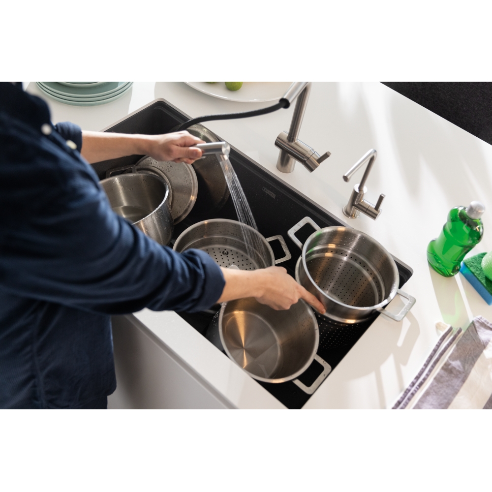 Robinet De Cuisine Extractible Franke Atlas Neo – Acier Inoxydable – Monotrou – Neuf (Emballage Ouvert)