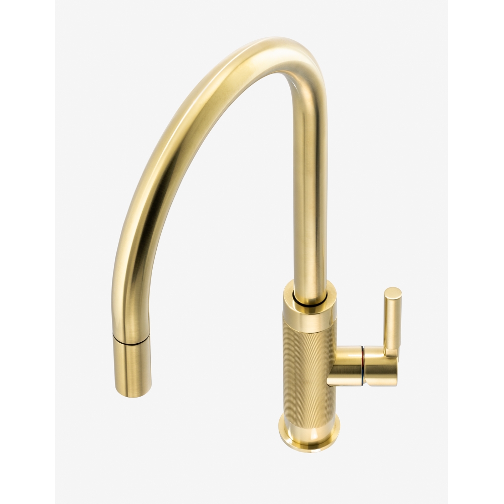DASHゴールドブリューシステム Kitchen Tap Tessuto Pull-Down Nozzle Brushed Gold - Brass
