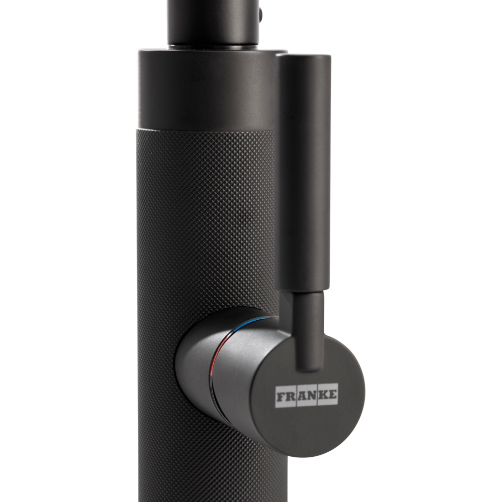 Franke Active J Matt Black Kitchen Tap With Pull-out Sprayer 115.0653.404