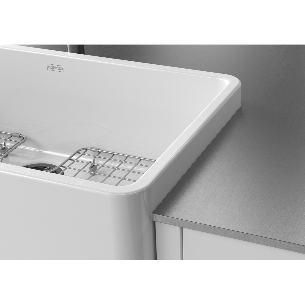 FRANKE Ceranova Apron Front Sink - CRK71024-GWH Ceramic Kitchen Sink