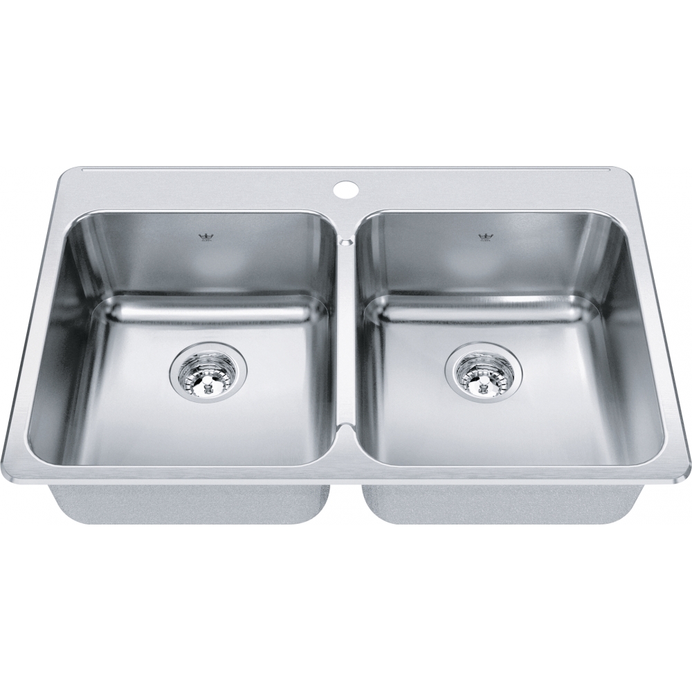 Steel Queen Drop In Sink QDLA2233-8-1