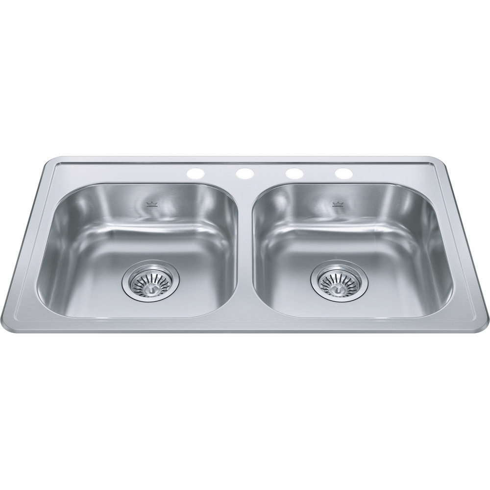 Kindred Creemore Drop In Sink RDLA3319-6-4CBN Stainless