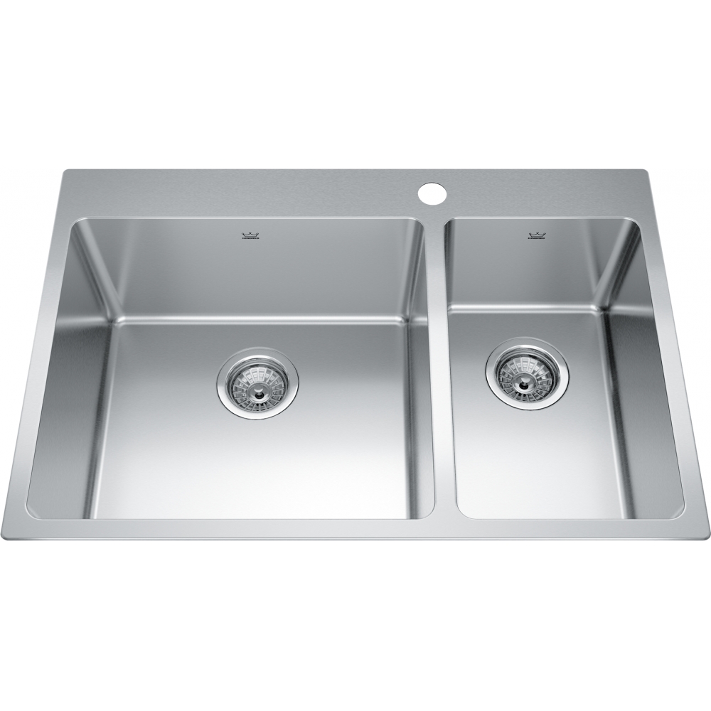 Kindred Brookmore Drop In Sink - BCL2131R-9-1N Stainless steel