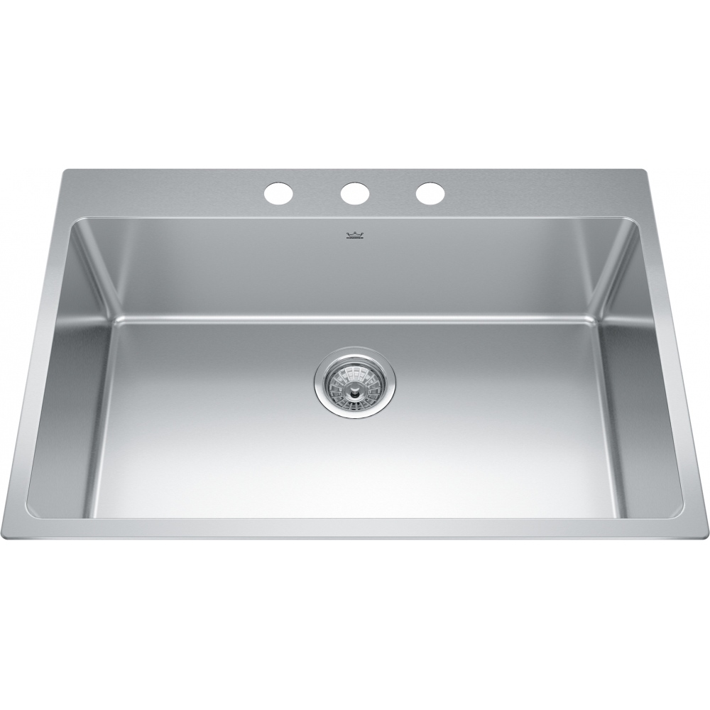 Sink below RF 3枚セット Elkay Greenwood Dual-mount 33-in x 22-in Satin Stainless
