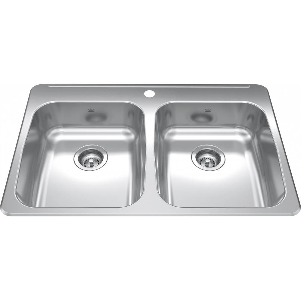 KINDRED Reginox Drop In Sink - RDLA3322-55-1N Stainless steel
