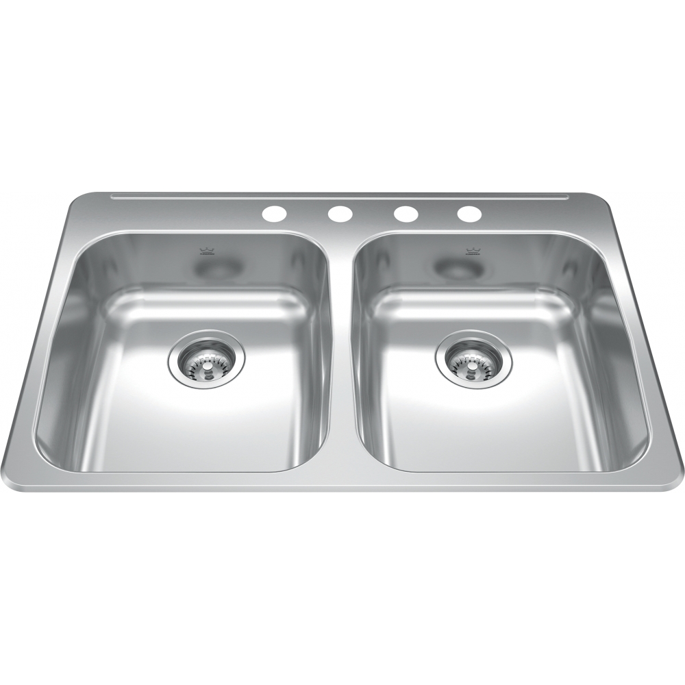 Kindred Reginox Drop In Sink - RDLA3322-55-4N Stainless steel