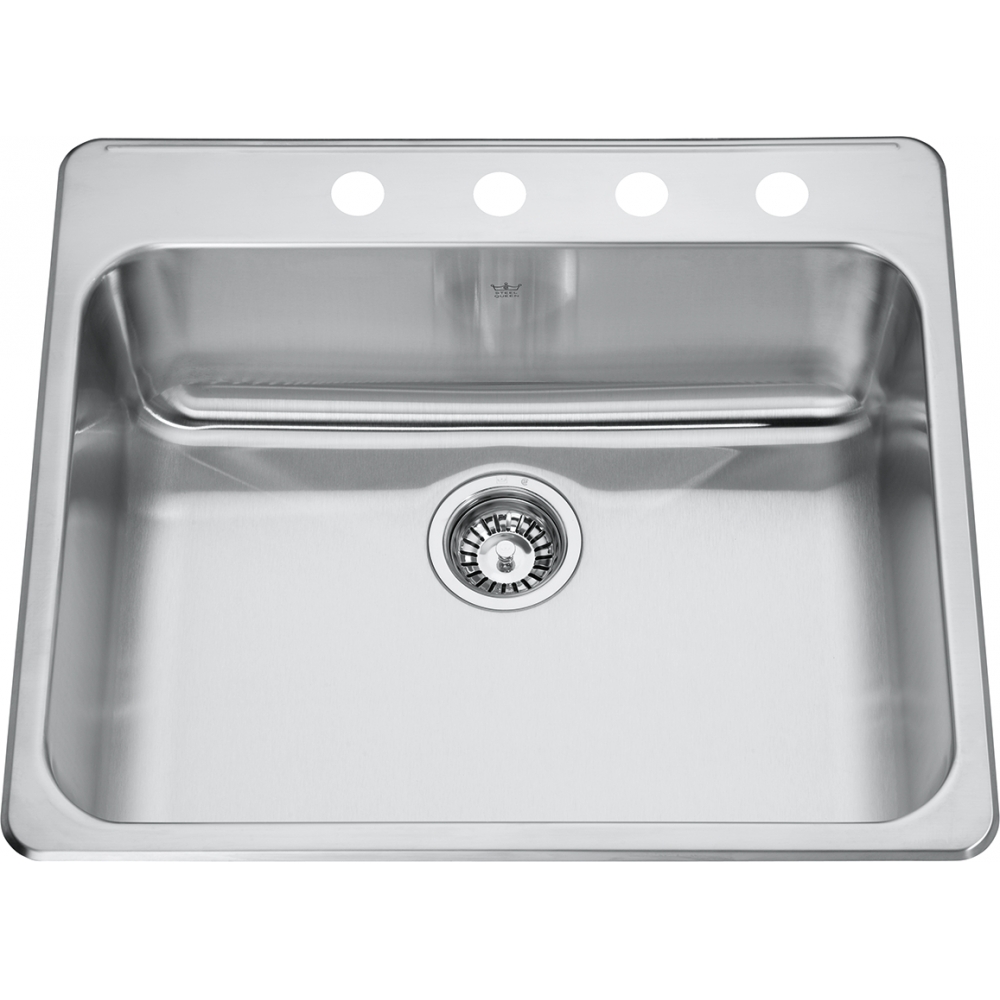 Steel Queen Drop In Sink QSLA2225-8-4