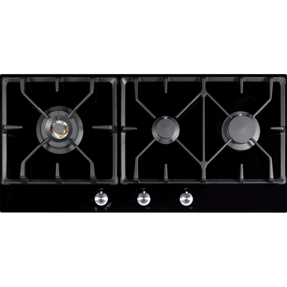 85cm Black Glass Gas Cooktop FIG903B1N