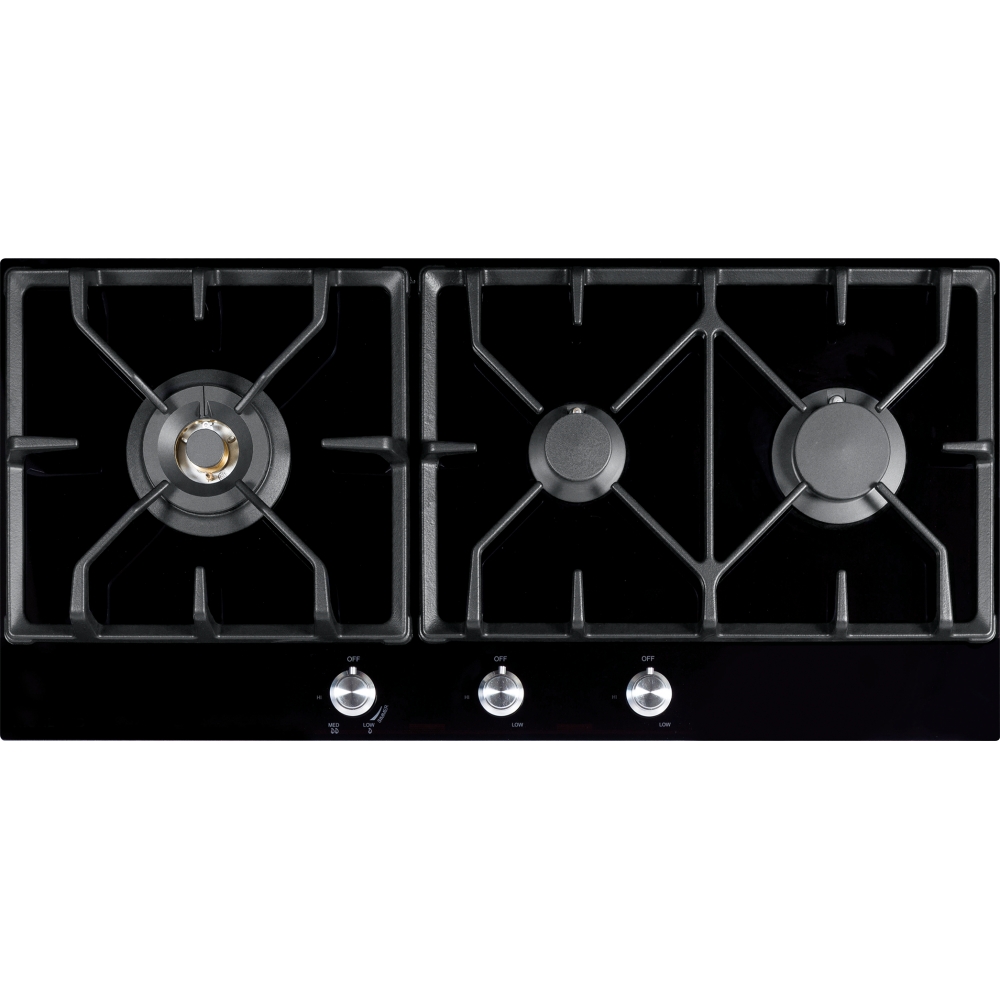 85cm Black Glass Gas Cooktop FIG903B1N