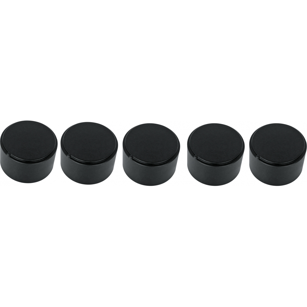 Hob Accessories - Set of 5 black Smart knobs
