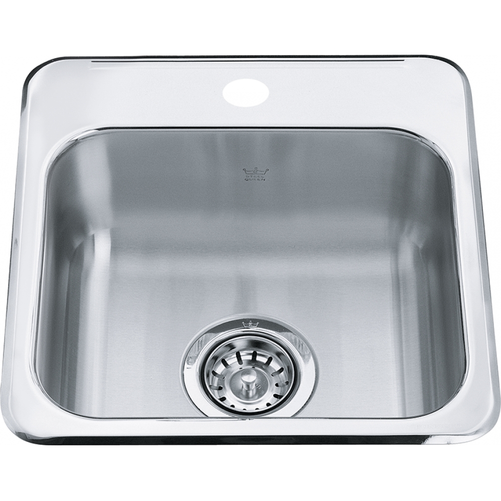 Steel Queen Drop In Sink -  QSL1515-6-1