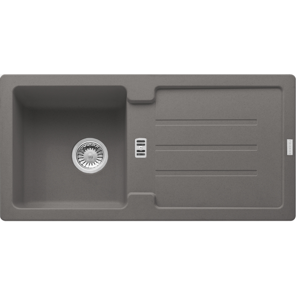 Franke Granitspüle Strata STG 614-86 – Schwarz Matt, 86 Cm, Mit Ablaufgarnitur
