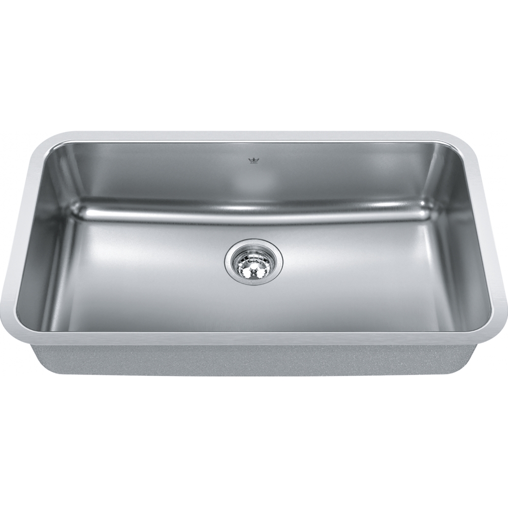 KINDRED Steel Queen Undermount Sink QSUA1933-8 Stainless