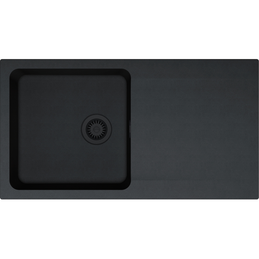 Keuken Inbouw installatie Spoelbak Orion - Tectonite - Carbon zwart