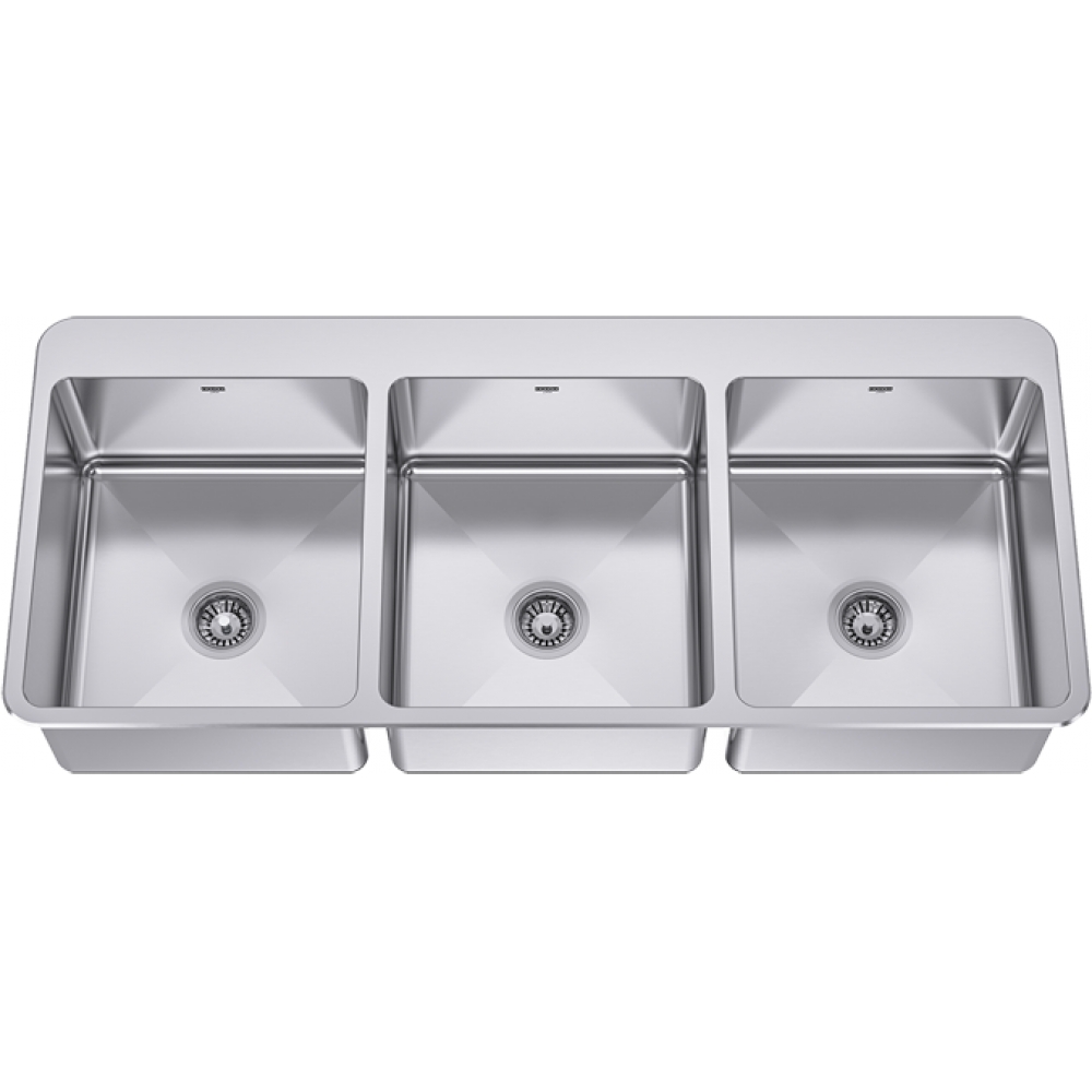 LBT8610P-1 Triple bowl, topmount, 18 ga