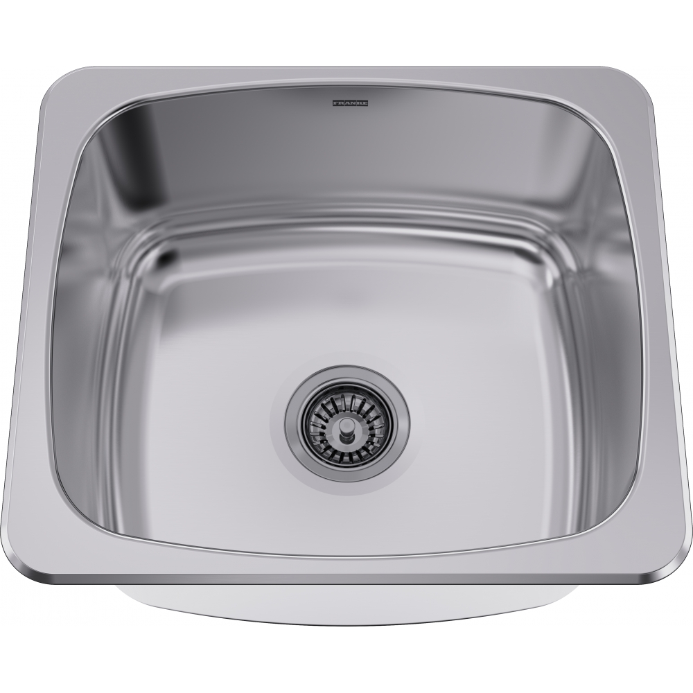 S6810-1 Single bowl, no ledge, 20 ga