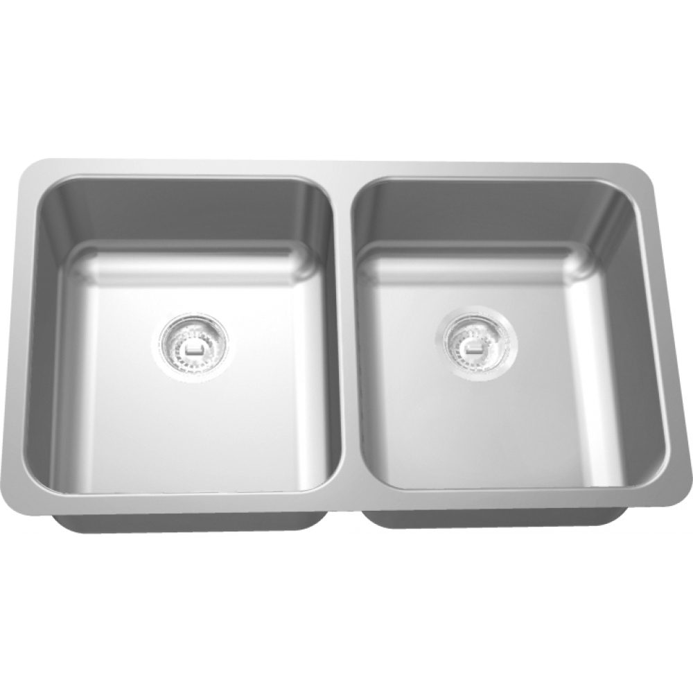 ヘチャン UCD6408P-1 Undermount, double bowl, 18ga