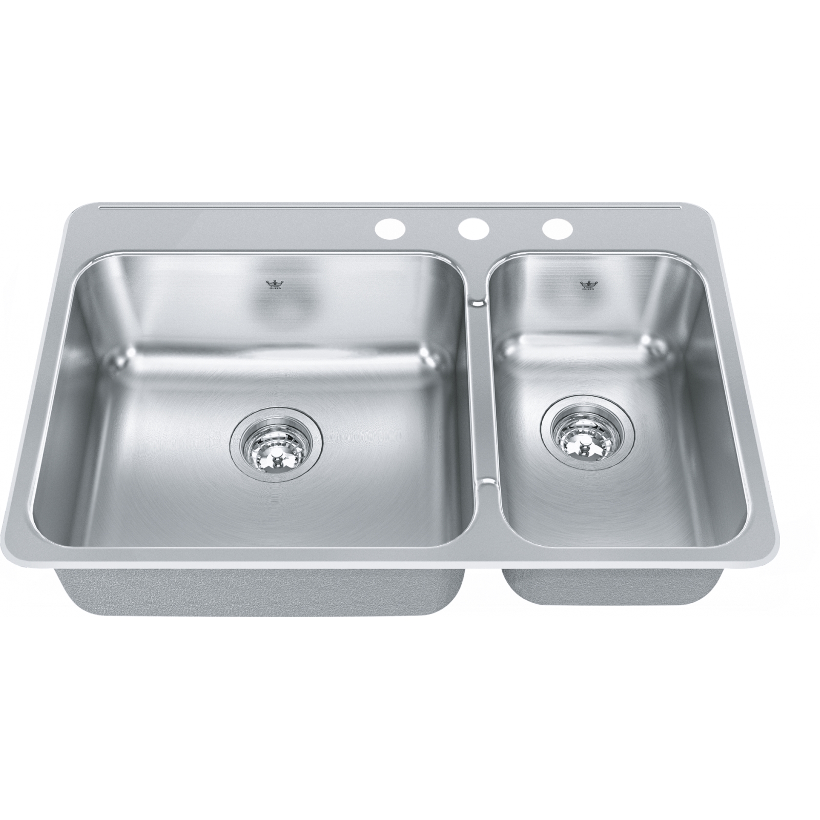 KINDRED Steel Queen Drop In Sink QCLA2031R-8-3N Stainless KINDRED Steel Queen Drop In Sink QCLA2031R-8-3N Stainless