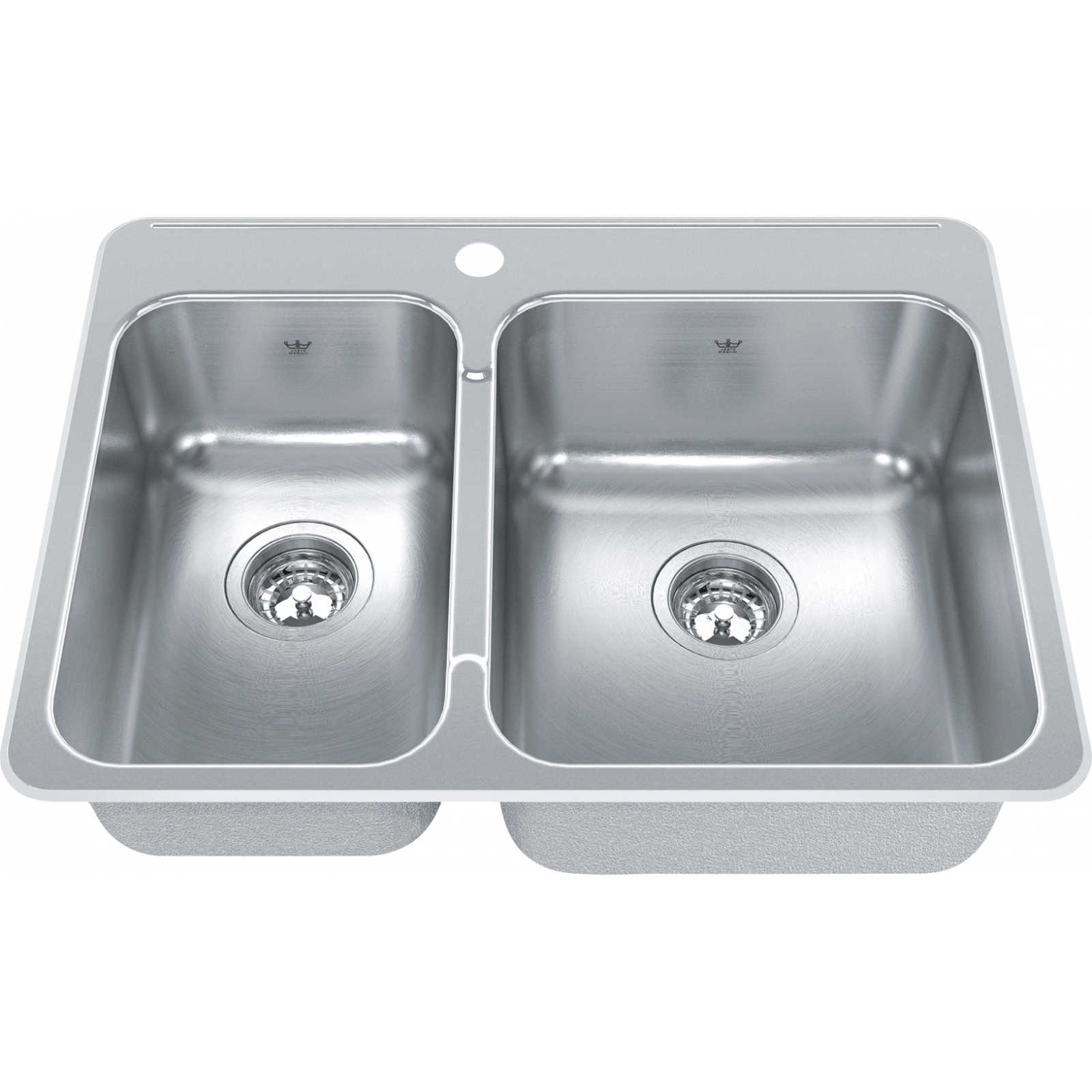Kindred Steel Queen Drop In Sink QCLA2027L-8-1N Stainless