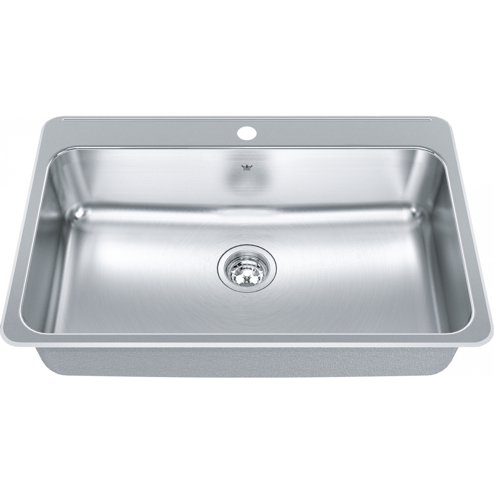 Kindred Steel Queen Drop In Sink QSLA2031-8-1 Stainless