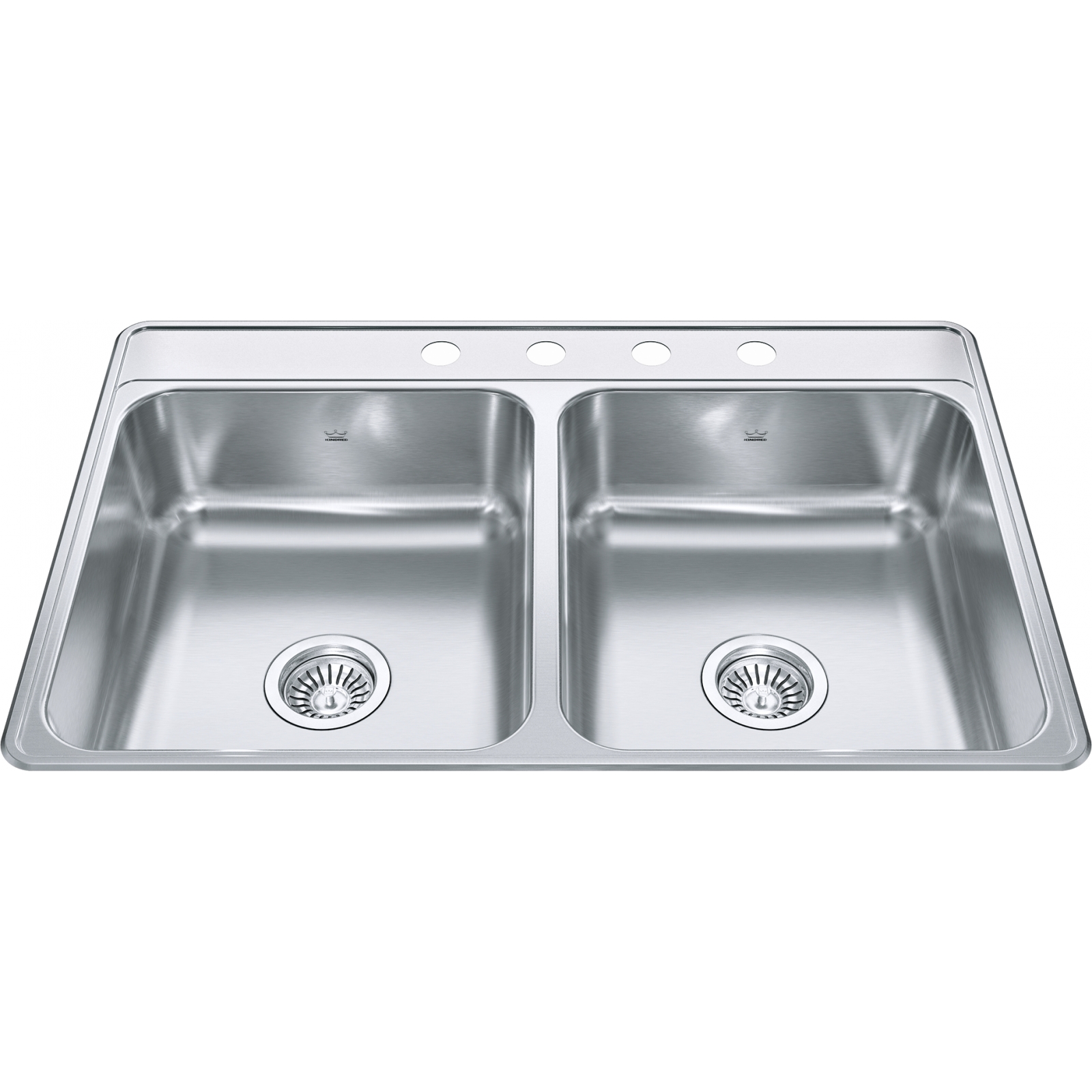 Kindred Creemore Drop In Sink - CDLA3322-7-4N Stainless steel Kindred Creemore Drop In Sink - CDLA3322-7-4N Stainless steel