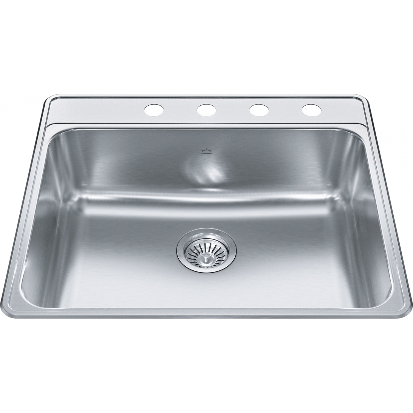 Kindred Creemore Drop In Sink CSLA2522-8-4CBN Stainless