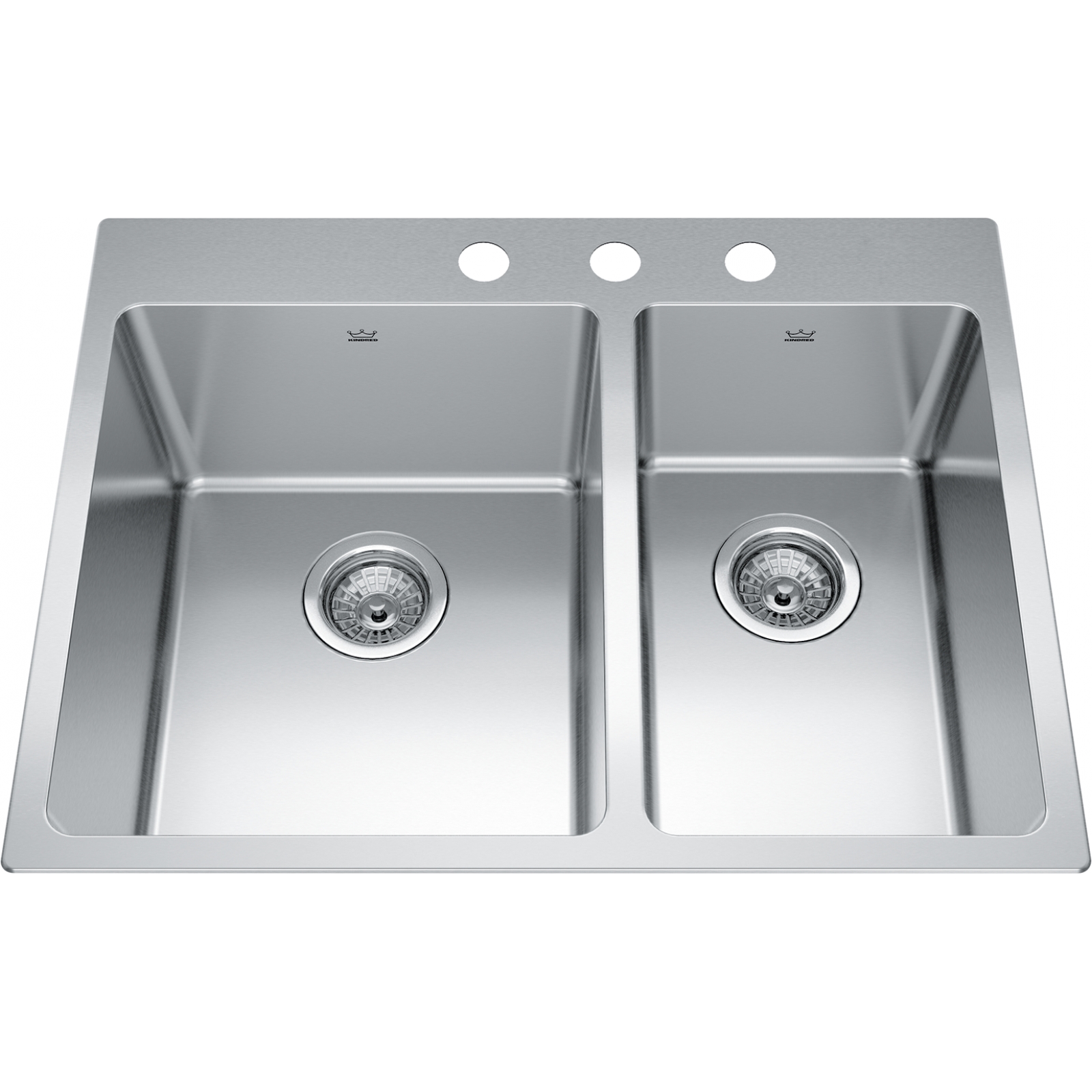 Kindred Brookmore Drop In Sink - BCL2127R-9-3 Stainless steel