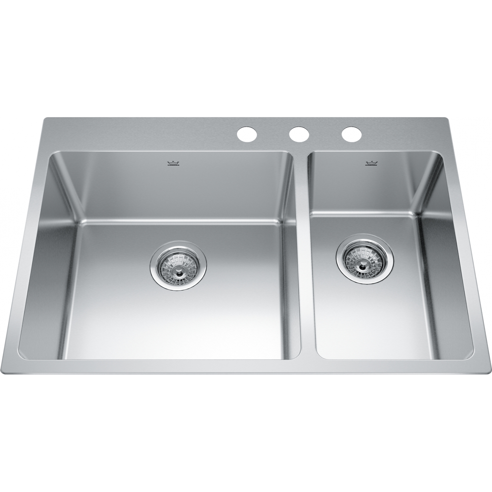 Kindred Brookmore Drop In Sink - BCL2131R-9-3 Stainless steel