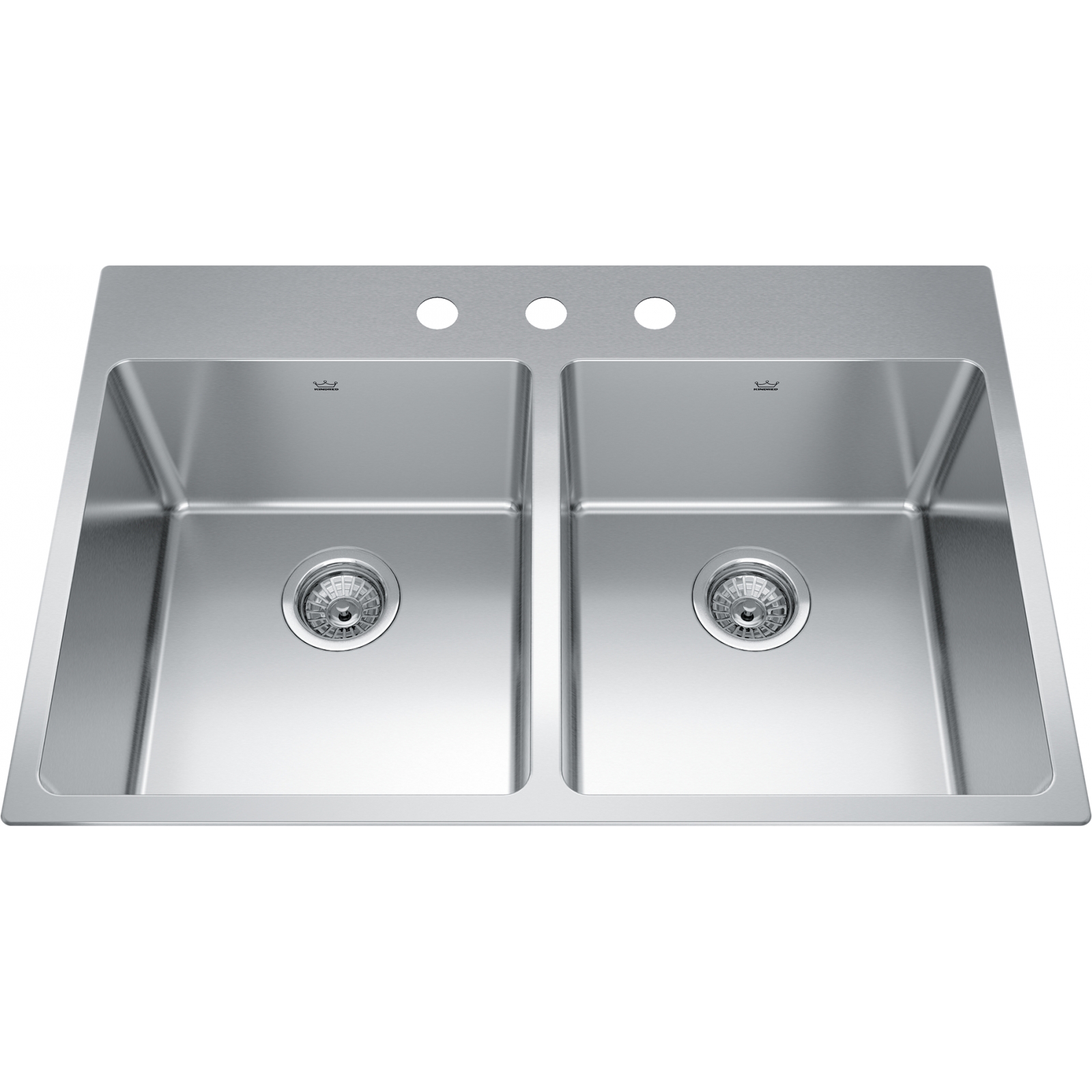 Kindred Brookmore Drop In Sink - BDL2233-9-3N Stainless steel