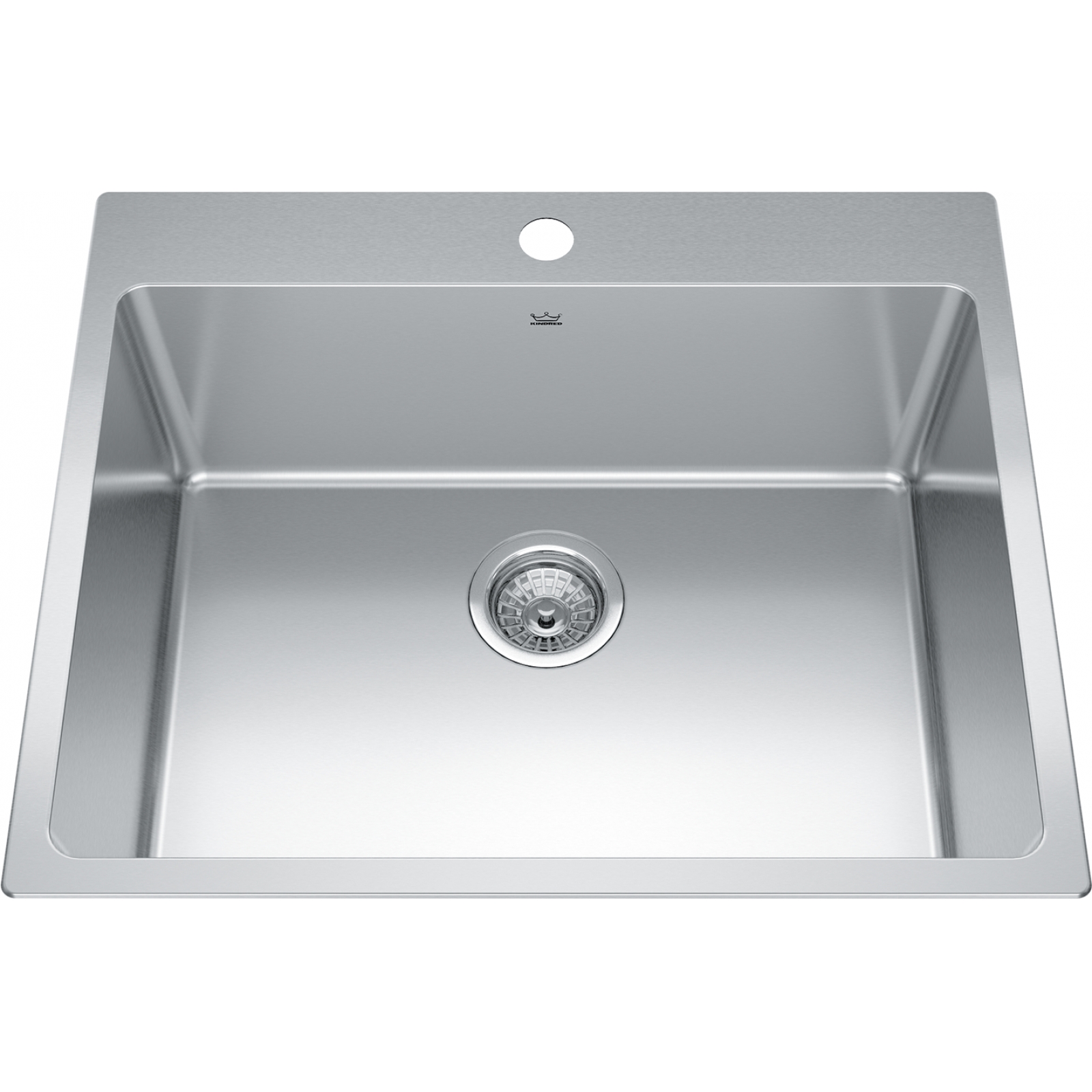 Kindred Brookmore Drop In Sink - BSL2125-9-1N Stainless steel