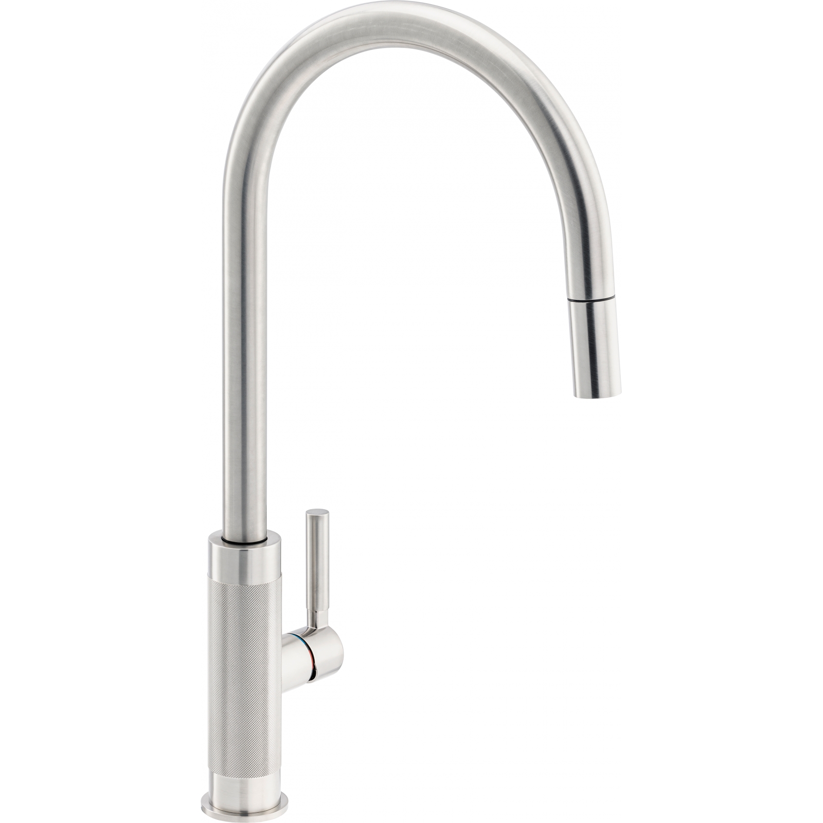Kitchen Tap Tessuto J Pullout Nozzle Side DS - Brass