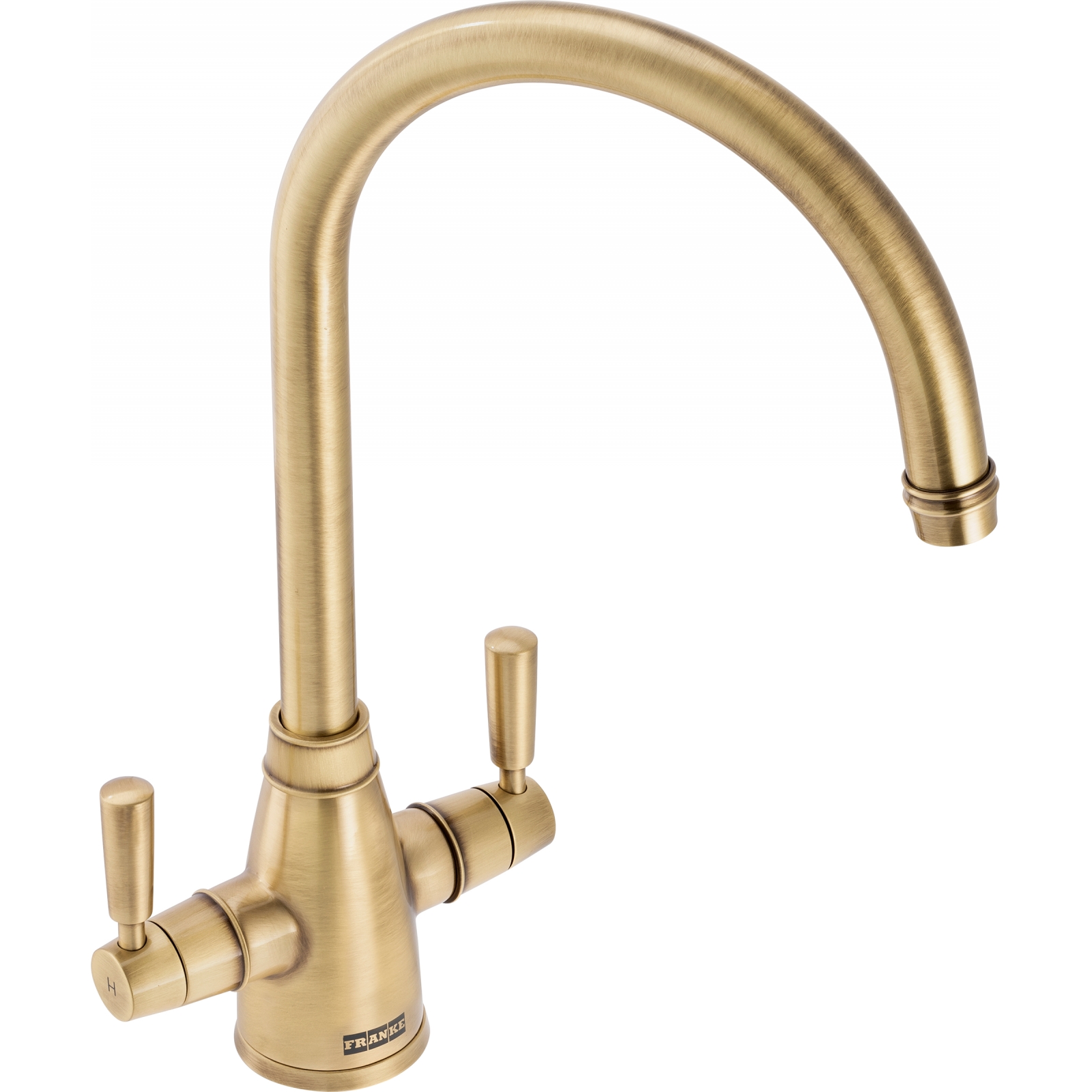 Kitchen Tap Gloriana Twin Lever Brass Brass