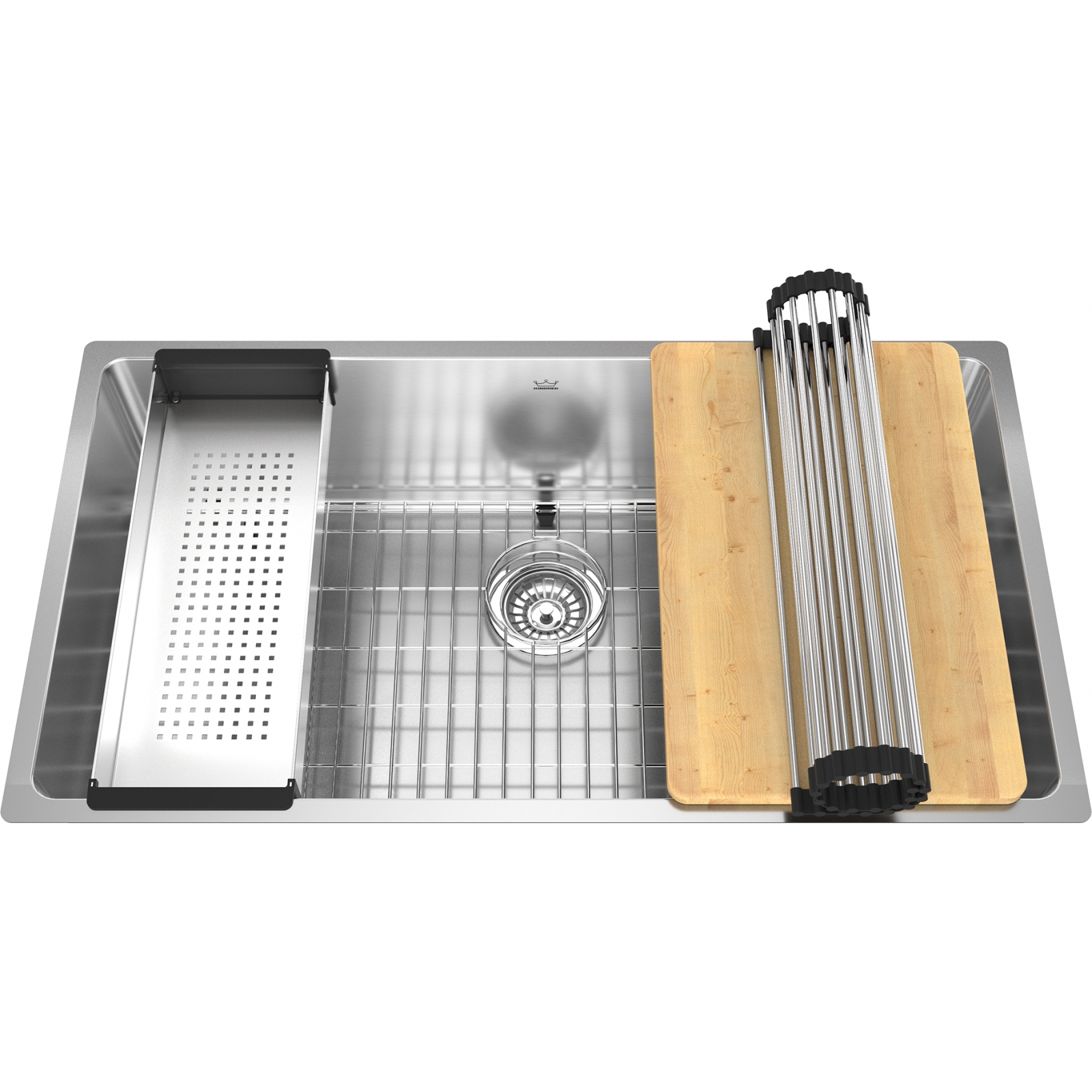 BKB Kindred Brookmore Workstation - BSU1832-9-WKC Stainless steel