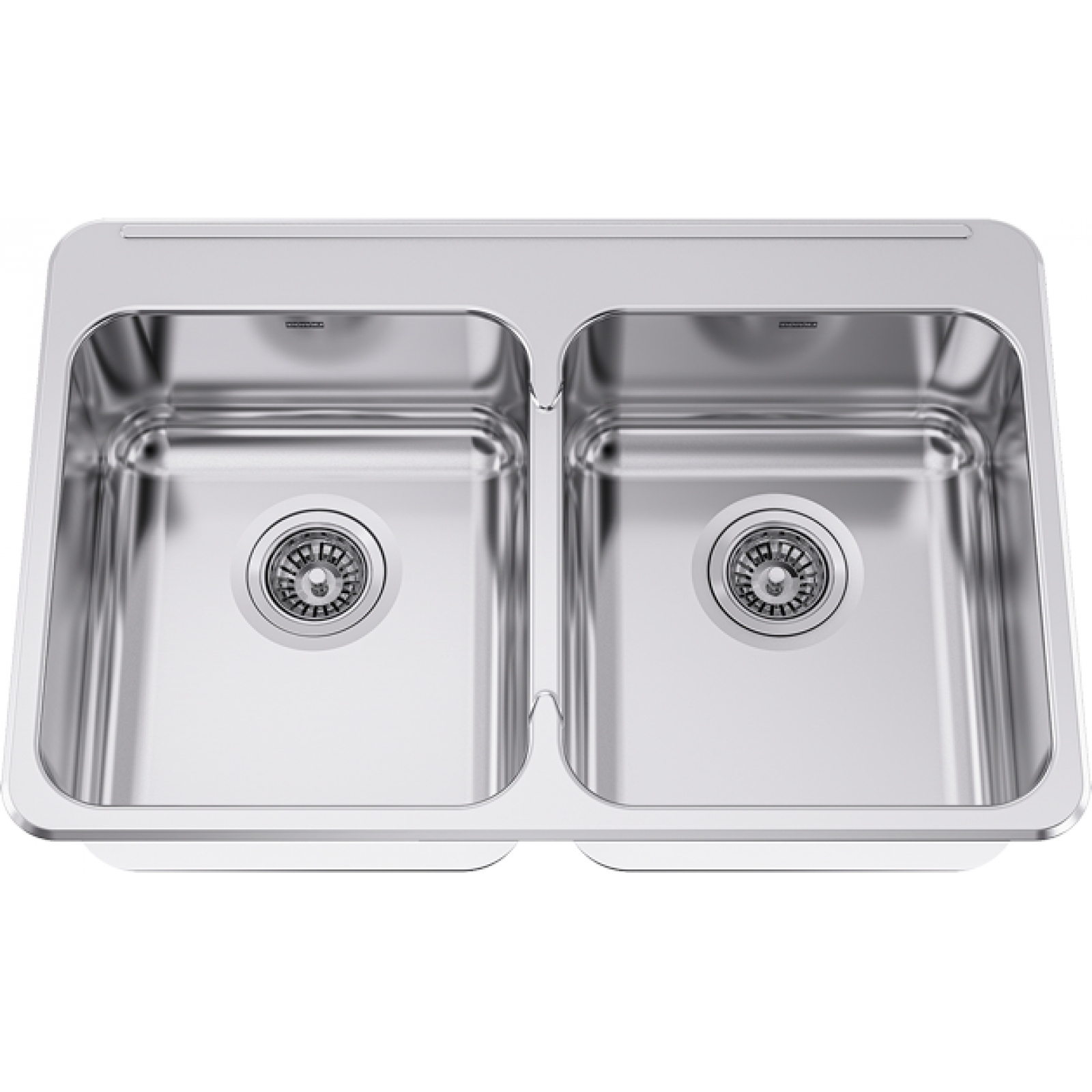 LBD6408-1 Double bowl topmount, 20 ga