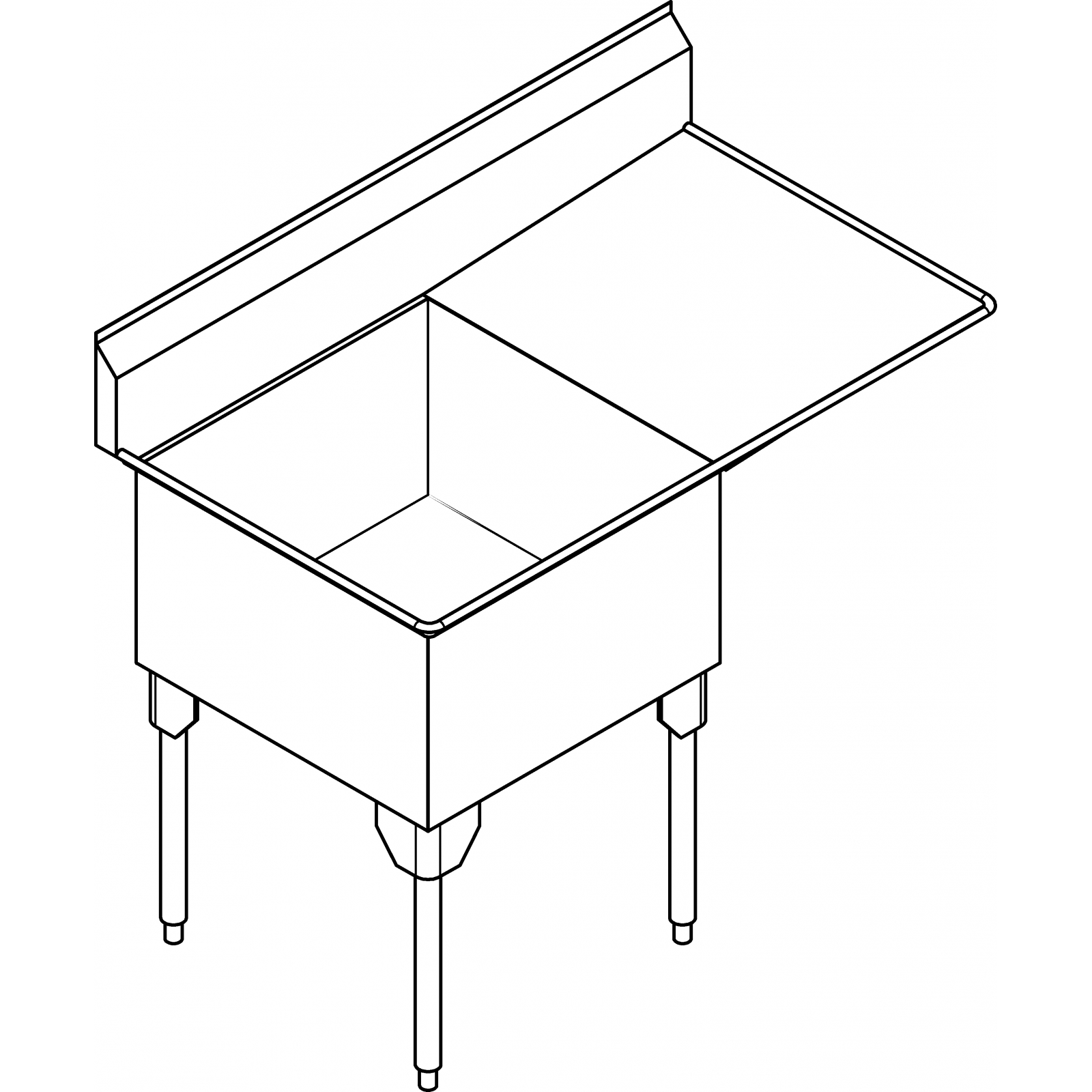 Dboard SSL2424R-1 Service 14 ga, right dboard