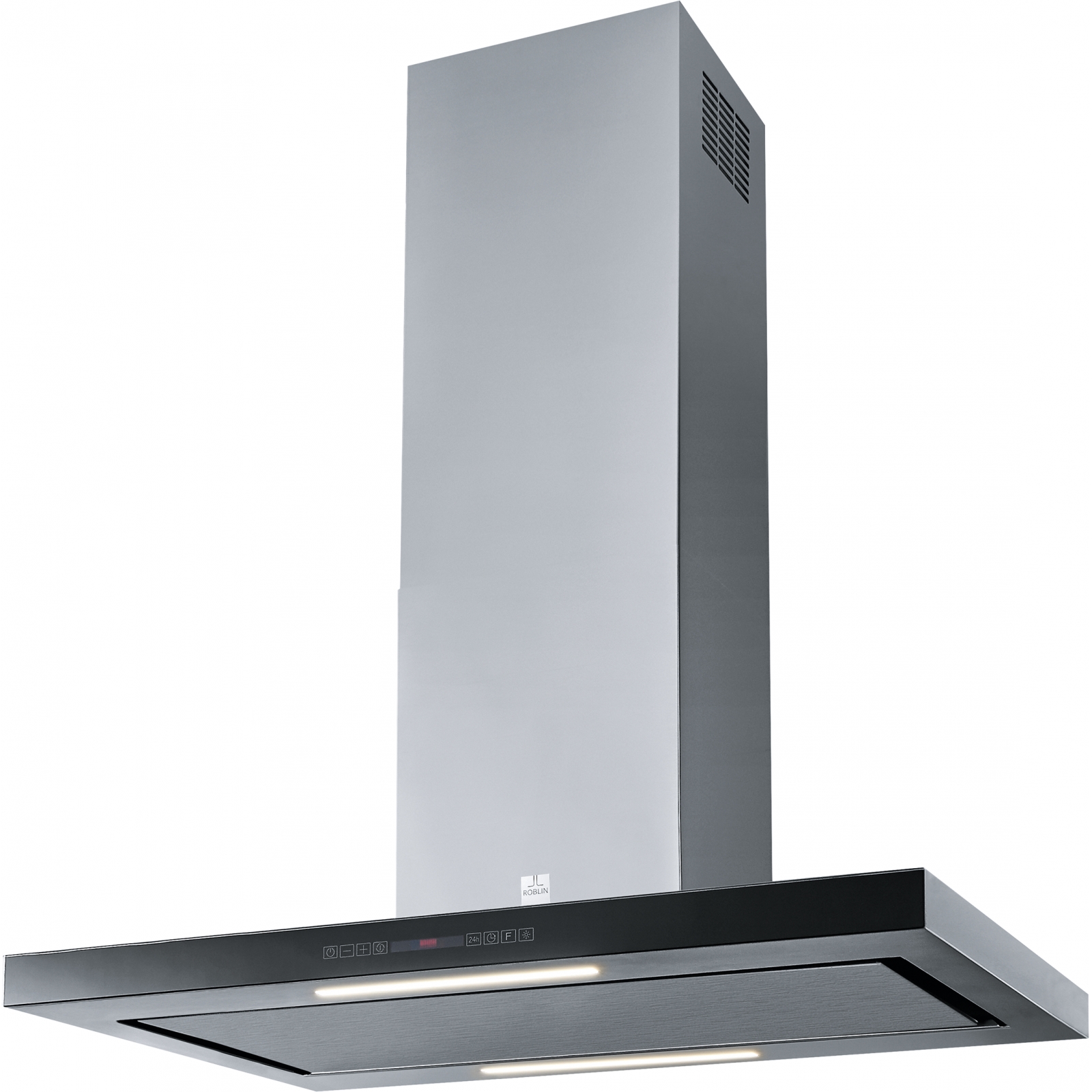 OSMOSE 900 Ilot Inox Verre Noir