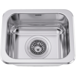 S9106-1 Single bowl, no ledge, 20 ga