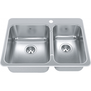 Steel Queen Drop In Sink QCLA2027R-8-1